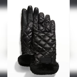 Quilted Performance Leather Gloves